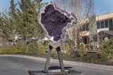 Amethyst Geode with Metal Stand - Spectacular Display! #208916-11